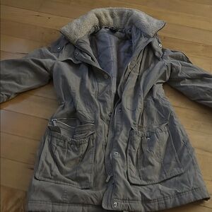 DKNY Gray Quilted Jacket